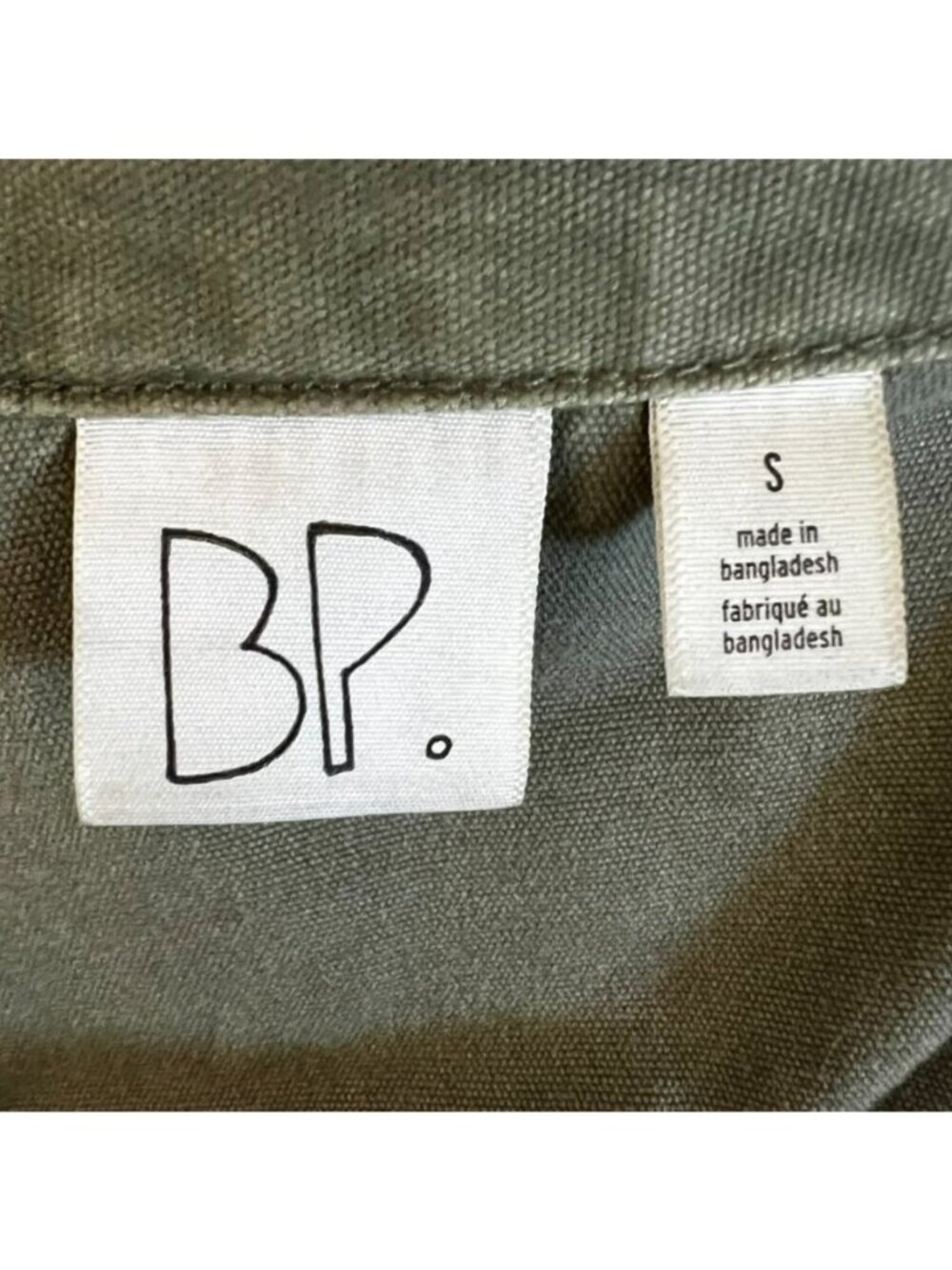 Y2K BP Olive Utility Jacket Boho Soft Grunge Military Edgy Layering Sz S - Picture 7 of 11